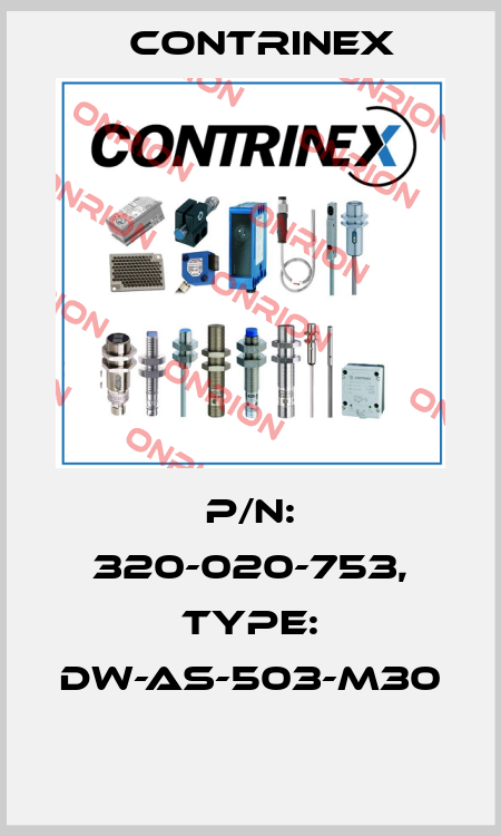 P/N: 320-020-753, Type: DW-AS-503-M30  Contrinex