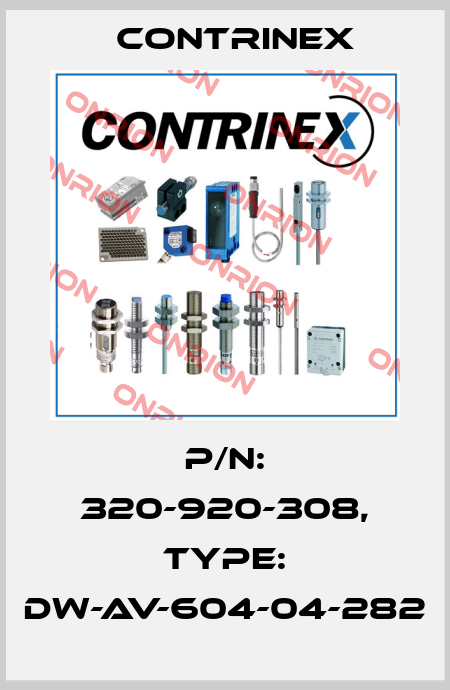 p/n: 320-920-308, Type: DW-AV-604-04-282 Contrinex