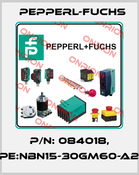 P/N: 084018, Type:NBN15-30GM60-A2-V1 Pepperl-Fuchs