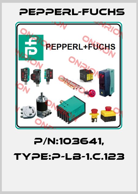 P/N:103641, Type:P-LB-1.C.123  Pepperl-Fuchs