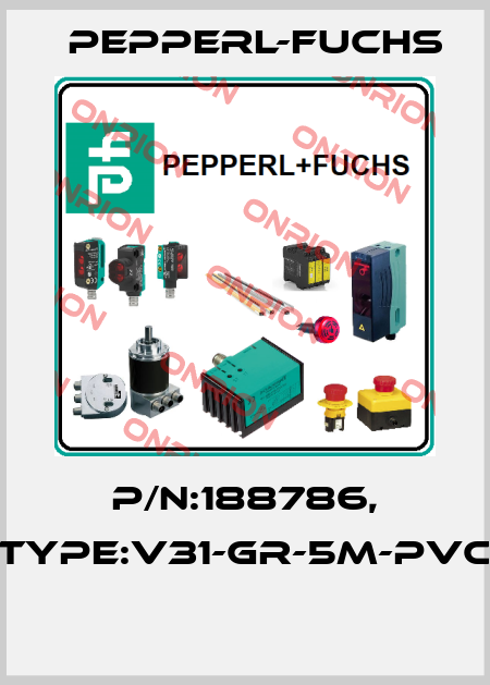 P/N:188786, Type:V31-GR-5M-PVC  Pepperl-Fuchs
