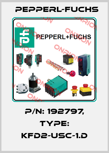 p/n: 192797, Type: KFD2-USC-1.D Pepperl-Fuchs