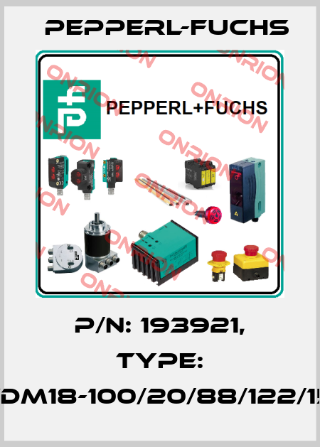 p/n: 193921, Type: VDM18-100/20/88/122/151 Pepperl-Fuchs