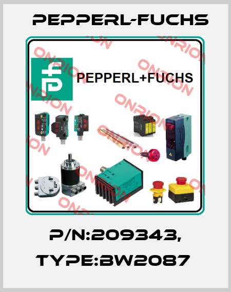 P/N:209343, Type:BW2087  Pepperl-Fuchs