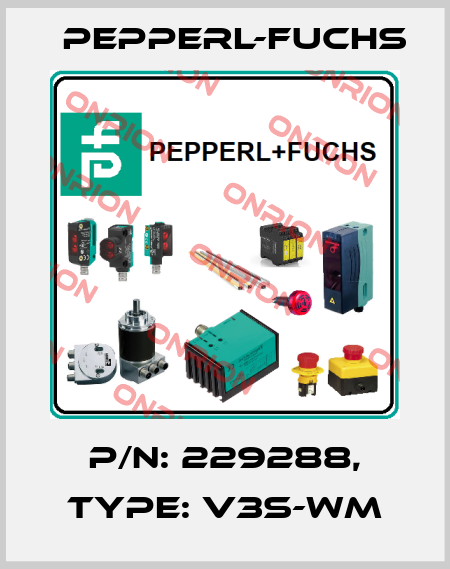 p/n: 229288, Type: V3S-WM Pepperl-Fuchs