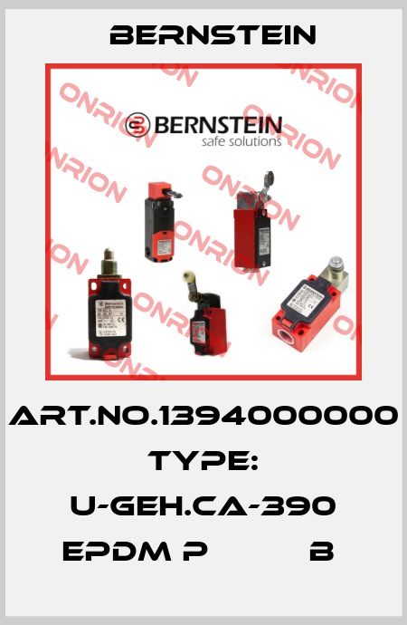 Art.No.1394000000 Type: U-GEH.CA-390 EPDM P          B  Bernstein