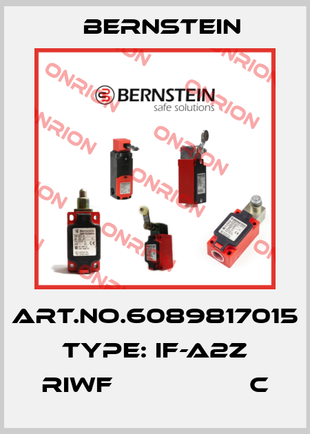 Art.No.6089817015 Type: IF-A2Z RIWF                  C Bernstein