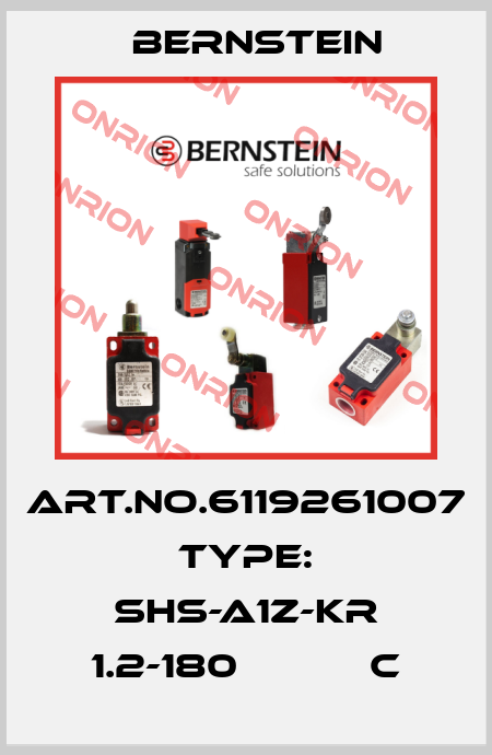 Art.No.6119261007 Type: SHS-A1Z-KR 1.2-180           C Bernstein