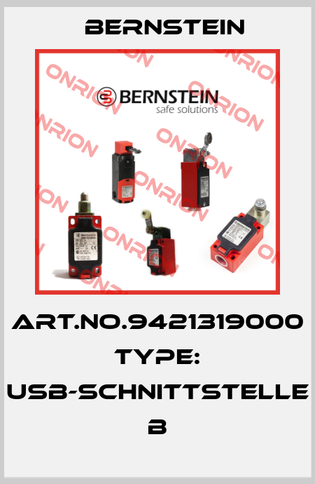 Art.No.9421319000 Type: USB-SCHNITTSTELLE            B Bernstein