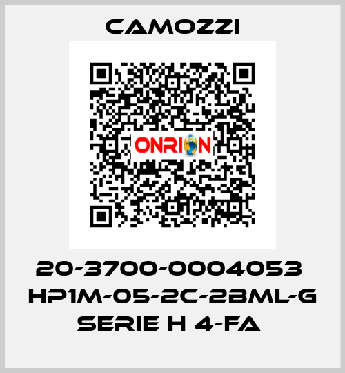 20-3700-0004053  HP1M-05-2C-2BML-G SERIE H 4-FA  Camozzi