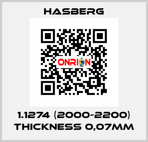 1.1274 (2000-2200) thickness 0,07mm Hasberg