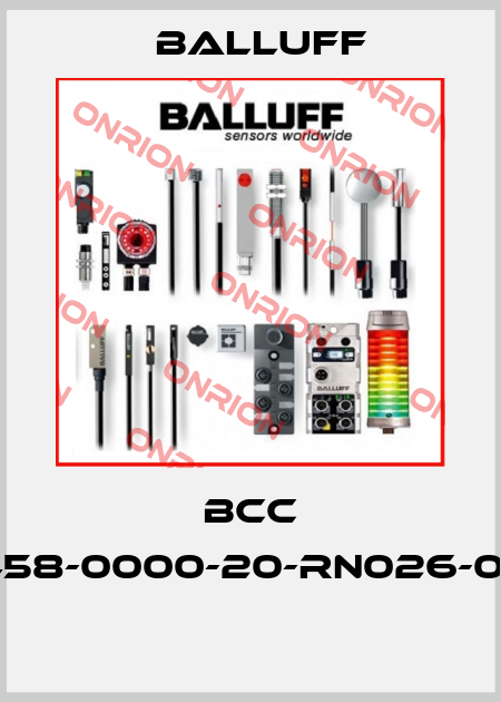 BCC A458-0000-20-RN026-006  Balluff