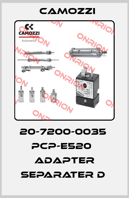 20-7200-0035  PCP-E520   ADAPTER SEPARATER D  Camozzi
