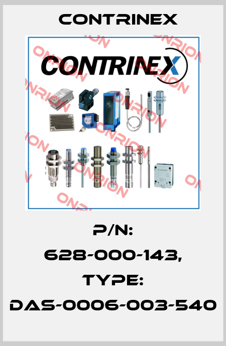 p/n: 628-000-143, Type: DAS-0006-003-540 Contrinex
