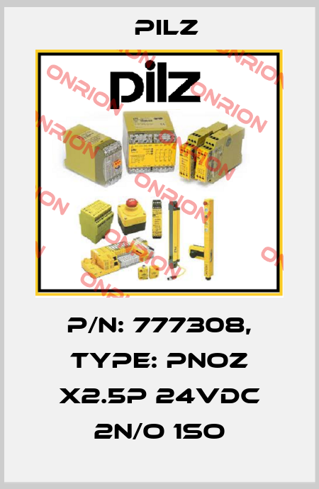 p/n: 777308, Type: PNOZ X2.5P 24VDC 2n/o 1so Pilz