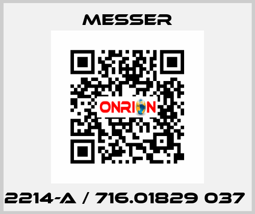 2214-A / 716.01829 037  Messer