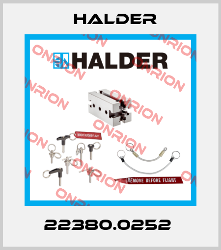 22380.0252  Halder