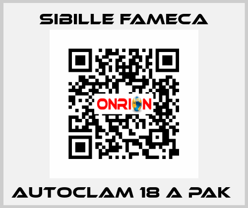 Autoclam 18 A PAK  Sibille Fameca