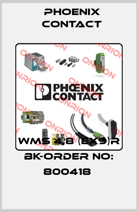 WMS 4,8 (EX9)R BK-ORDER NO: 800418  Phoenix Contact