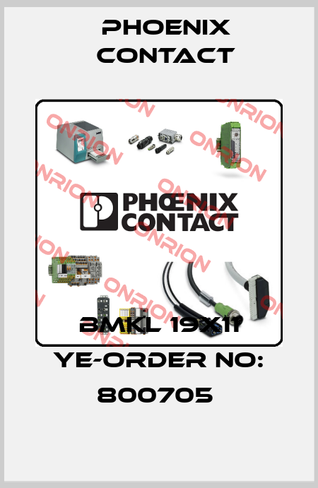 BMKL 19X11 YE-ORDER NO: 800705  Phoenix Contact