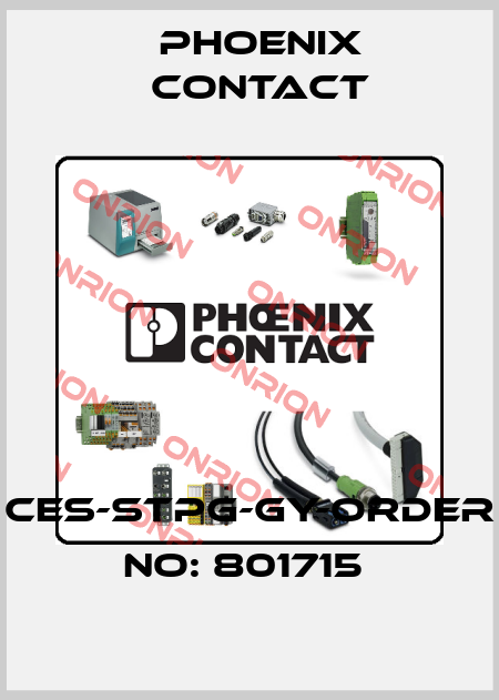 CES-STPG-GY-ORDER NO: 801715  Phoenix Contact