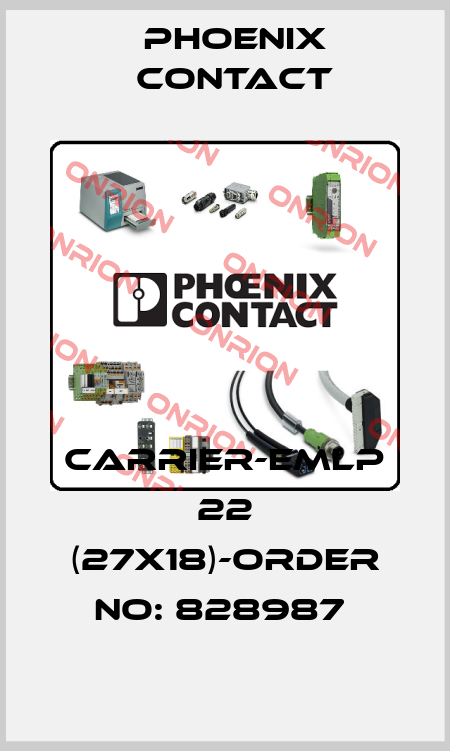 CARRIER-EMLP 22 (27X18)-ORDER NO: 828987  Phoenix Contact
