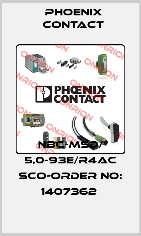 NBC-MSD/ 5,0-93E/R4AC SCO-ORDER NO: 1407362  Phoenix Contact