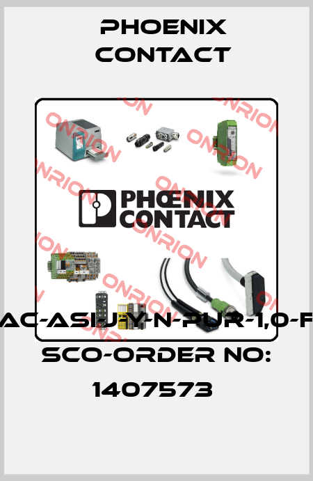 SAC-ASI-J-Y-N-PUR-1,0-FS SCO-ORDER NO: 1407573  Phoenix Contact
