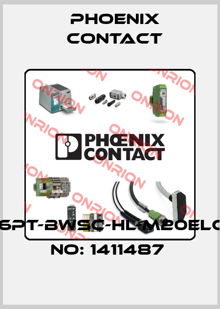 HC-EVO-B06PT-BWSC-HL-M20ELC-AL-ORDER NO: 1411487  Phoenix Contact