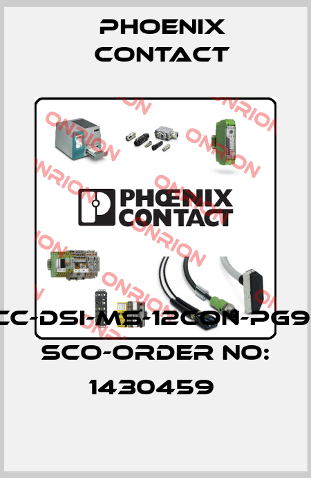 SACC-DSI-MS-12CON-PG9/0,5 SCO-ORDER NO: 1430459  Phoenix Contact