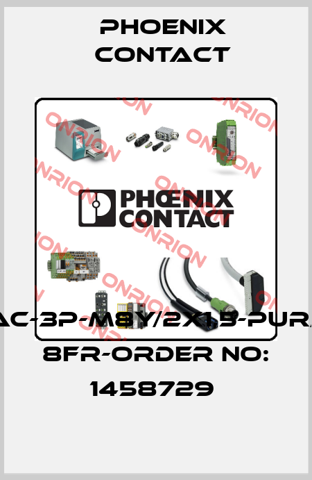 SAC-3P-M8Y/2X1,5-PUR/M 8FR-ORDER NO: 1458729  Phoenix Contact