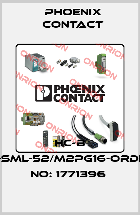 HC-B 10-SML-52/M2PG16-ORDER NO: 1771396  Phoenix Contact