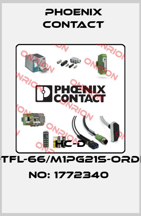 HC-D 15-TFL-66/M1PG21S-ORDER NO: 1772340  Phoenix Contact