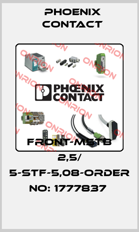 FRONT-MSTB 2,5/ 5-STF-5,08-ORDER NO: 1777837  Phoenix Contact