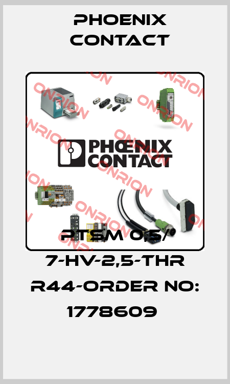 PTSM 0,5/ 7-HV-2,5-THR R44-ORDER NO: 1778609  Phoenix Contact