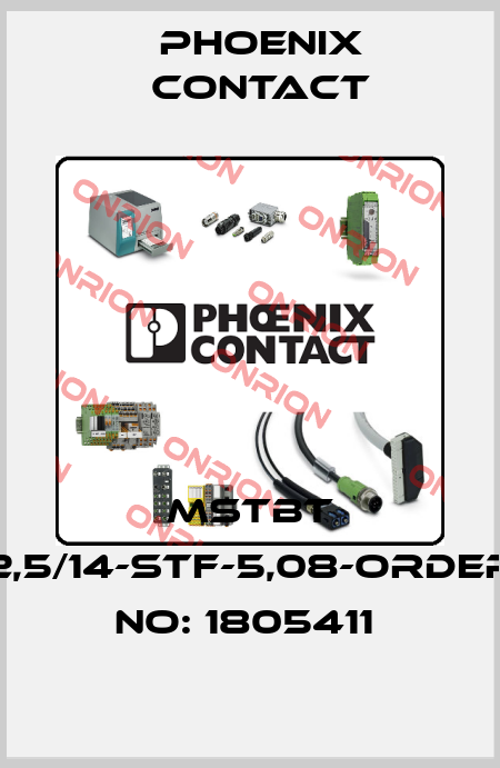 MSTBT 2,5/14-STF-5,08-ORDER NO: 1805411  Phoenix Contact
