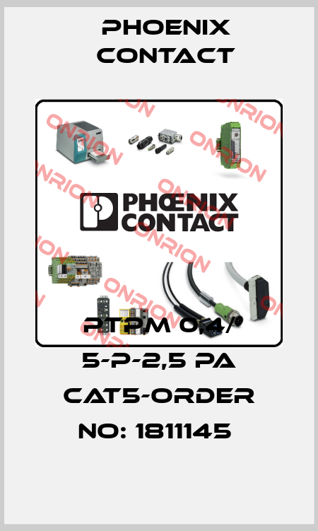 PTPM 0,4/ 5-P-2,5 PA CAT5-ORDER NO: 1811145  Phoenix Contact