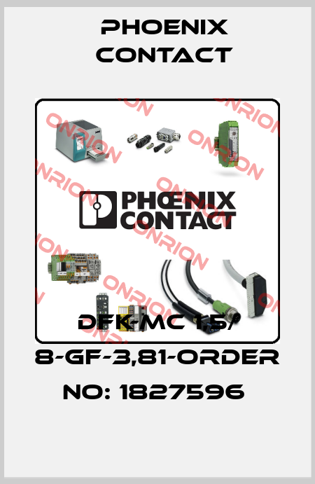 DFK-MC 1,5/ 8-GF-3,81-ORDER NO: 1827596  Phoenix Contact