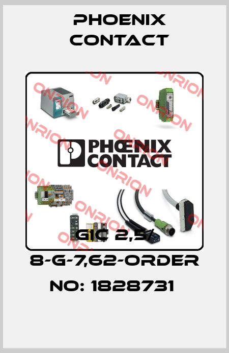 GIC 2,5/ 8-G-7,62-ORDER NO: 1828731  Phoenix Contact