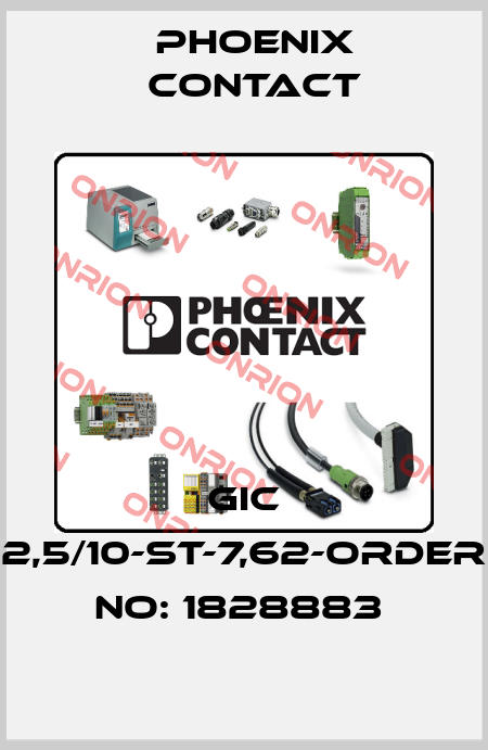 GIC 2,5/10-ST-7,62-ORDER NO: 1828883  Phoenix Contact