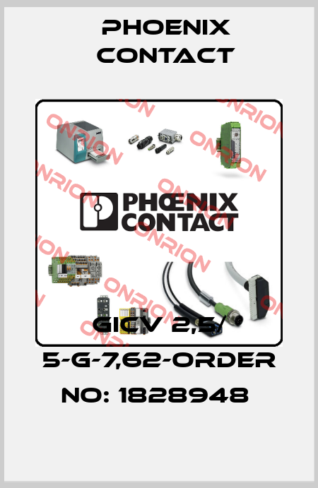 GICV 2,5/ 5-G-7,62-ORDER NO: 1828948  Phoenix Contact