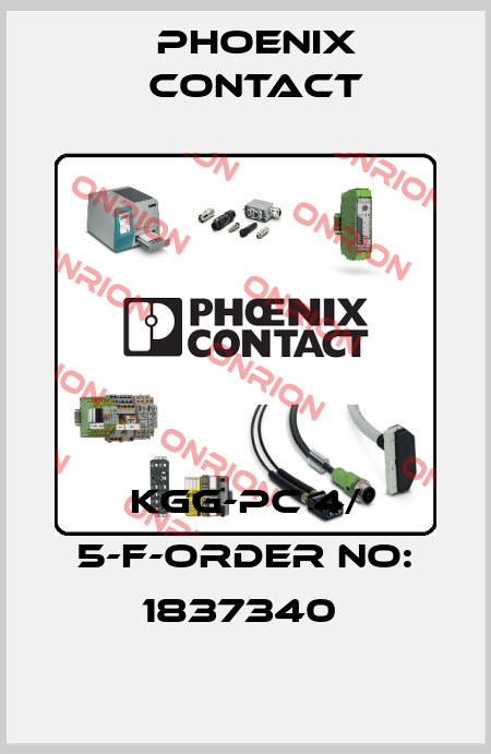 KGG-PC 4/ 5-F-ORDER NO: 1837340  Phoenix Contact