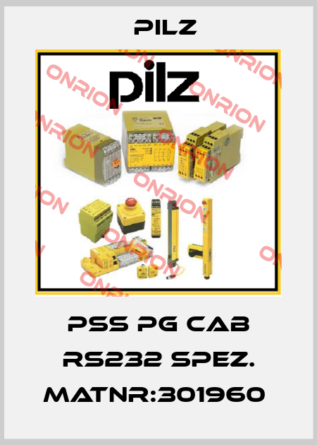 PSS PG CAB RS232 spez. MatNr:301960  Pilz