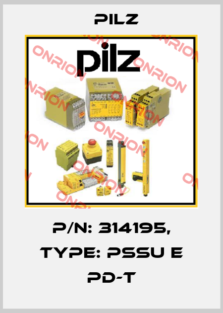 p/n: 314195, Type: PSSu E PD-T Pilz