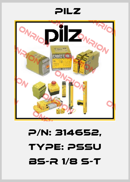 p/n: 314652, Type: PSSu BS-R 1/8 S-T Pilz