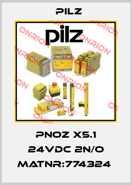 PNOZ X5.1 24VDC 2n/o MatNr:774324  Pilz