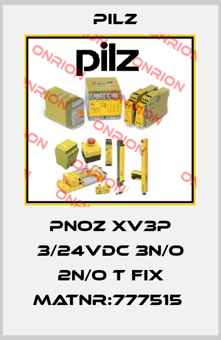 PNOZ XV3P 3/24VDC 3n/o 2n/o t fix MatNr:777515  Pilz