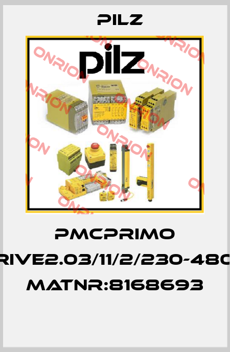 PMCprimo Drive2.03/11/2/230-480V MatNr:8168693  Pilz