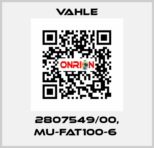 2807549/00, MU-FAT100-6  Vahle