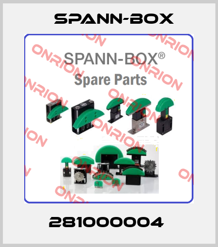 281000004  SPANN-BOX